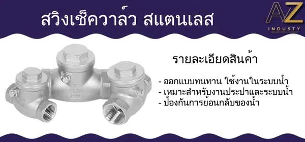 สวิงเช็ควาล์ว สแตนเลส