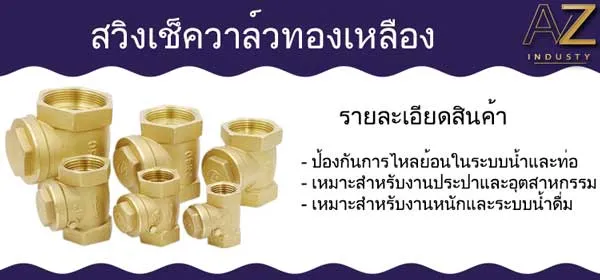 สวิงเช็ควาล์ว ทองเหลือง